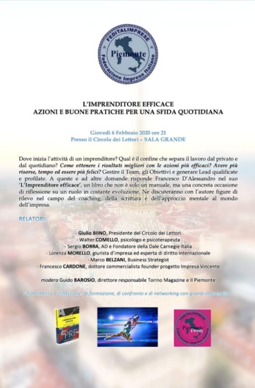 FEDITALIMPRESE convegno PIEMONTE
